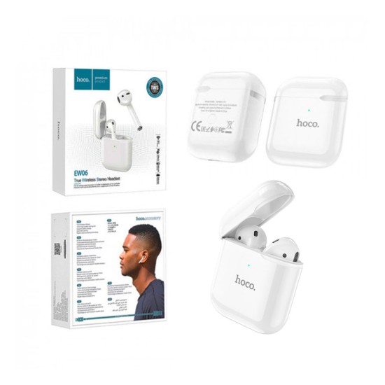 HOCO WIRELESS STEREO EARPHONES EW06 WHITE